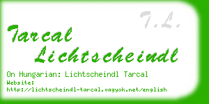 tarcal lichtscheindl business card